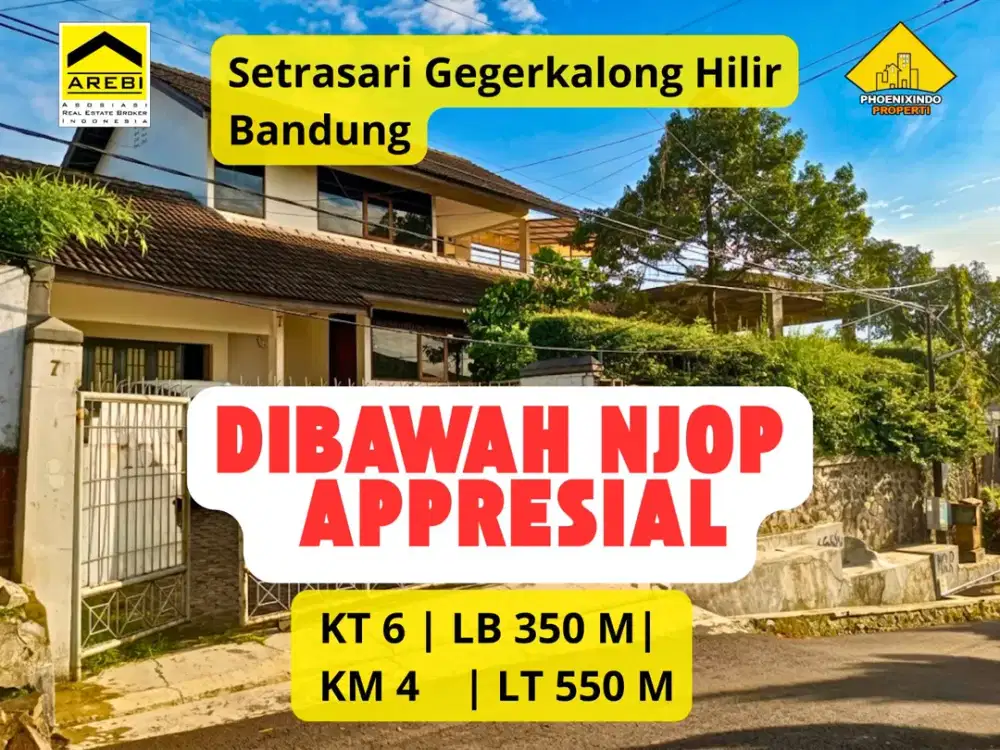 Dijual Rumah Dibawah NJOP & Appraisal Bank di Setrasari Gegerkalong Hilir