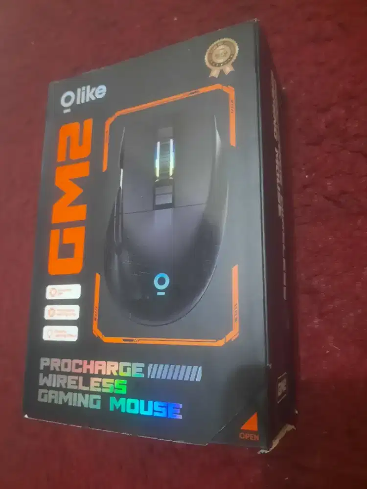 Mouse Geming GM2(RGB-Werless/UDB)Bisah Cas  Kondisi Baru Hrg Seken COD