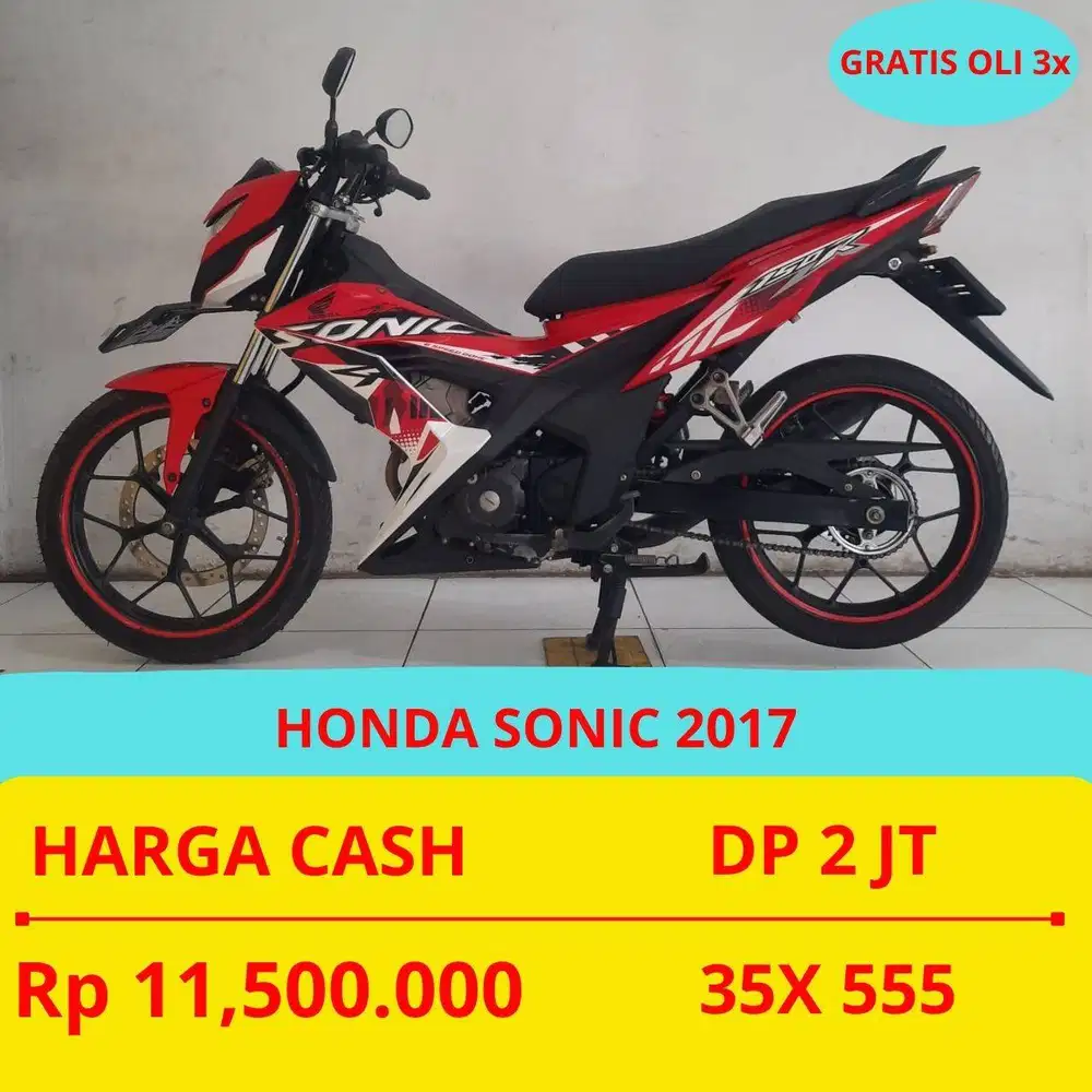 HONDA SONIC 2017 DP MURAH 2 JUTA GUYS