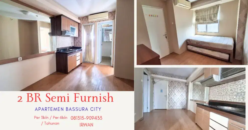 Apartemen Bassura City 2 Bedroom Semi Furnish Sewakan Murah