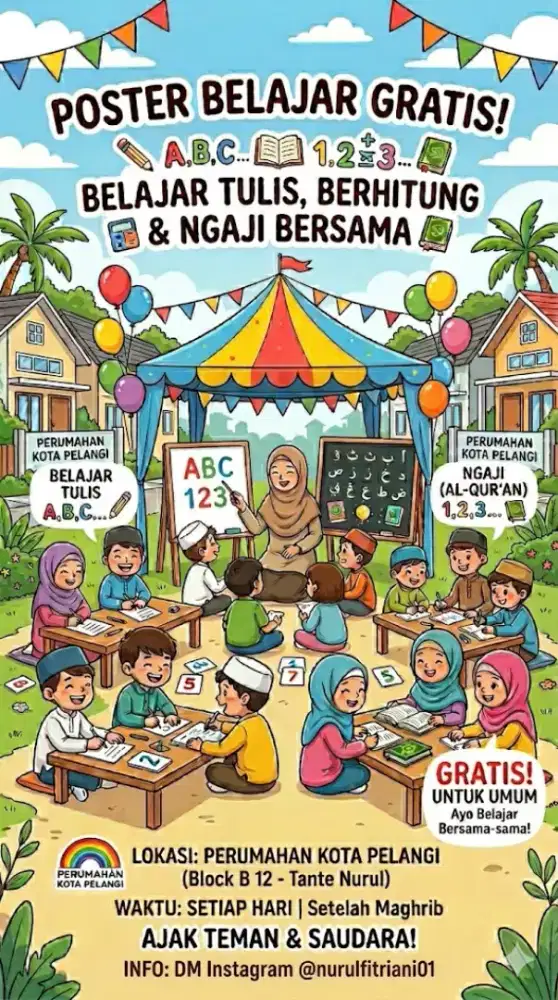 BELAJAR ANAK ANAK CALISTUNG & MENGAJI
