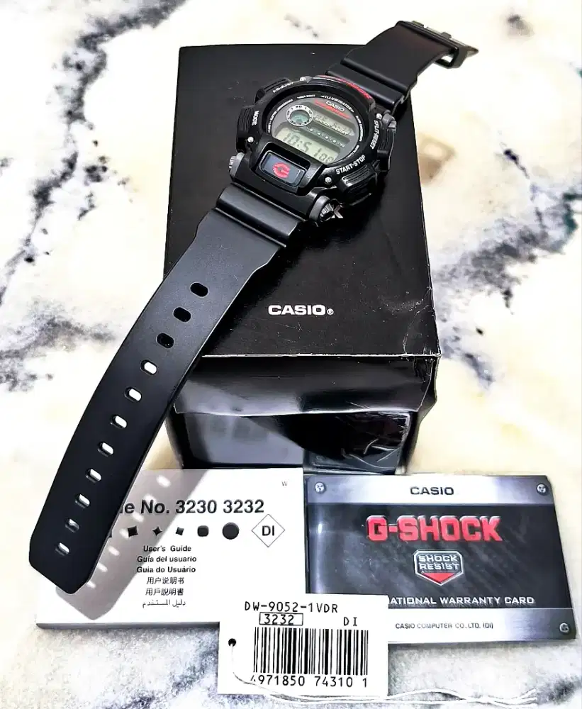 Jam Tangan Casio G-Shock DW-9052-1VDR Original Mulus Lengkap