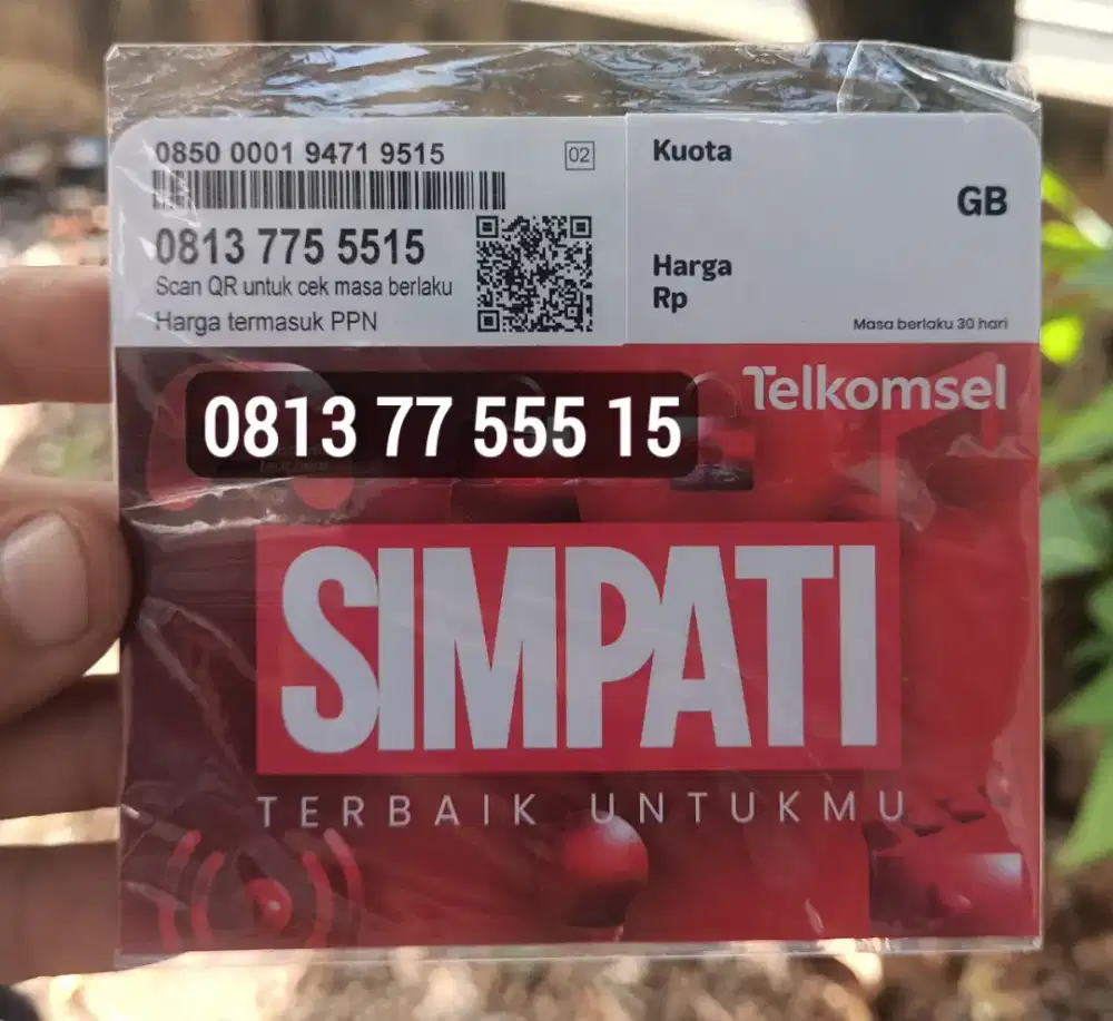 Kartu Perdana Telkomsel Simpati 11 Digit Nomor Cantik Seri 081377