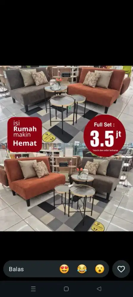 SOFA MINIMALIS SELMA INFORMA MURAH