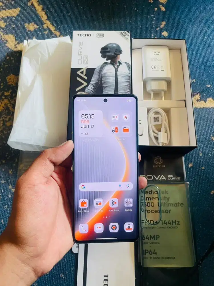 Tecno pova curve 5g 8/256 gb fullset garansi on