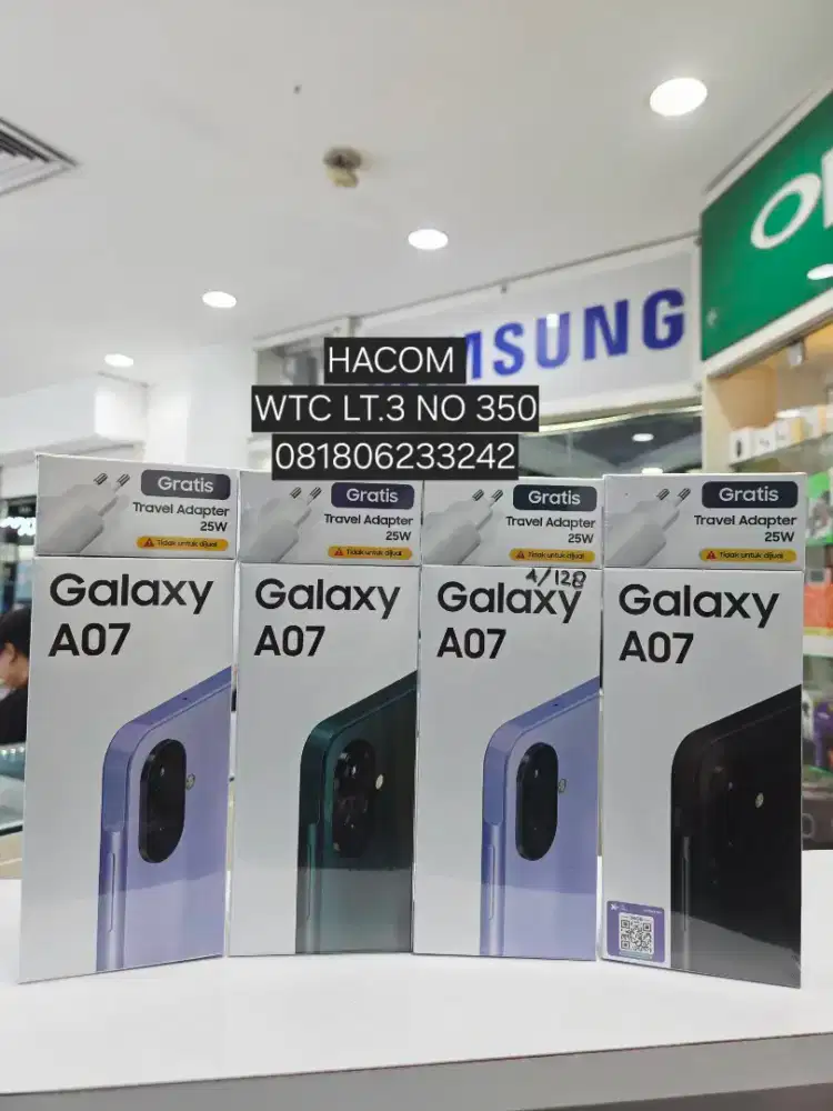 Samsung A07 4+4/128 baru Garansi resmj