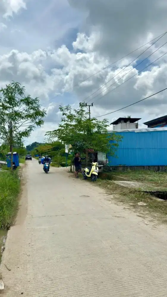 Tanah Kavling Pinggir jalan Cor