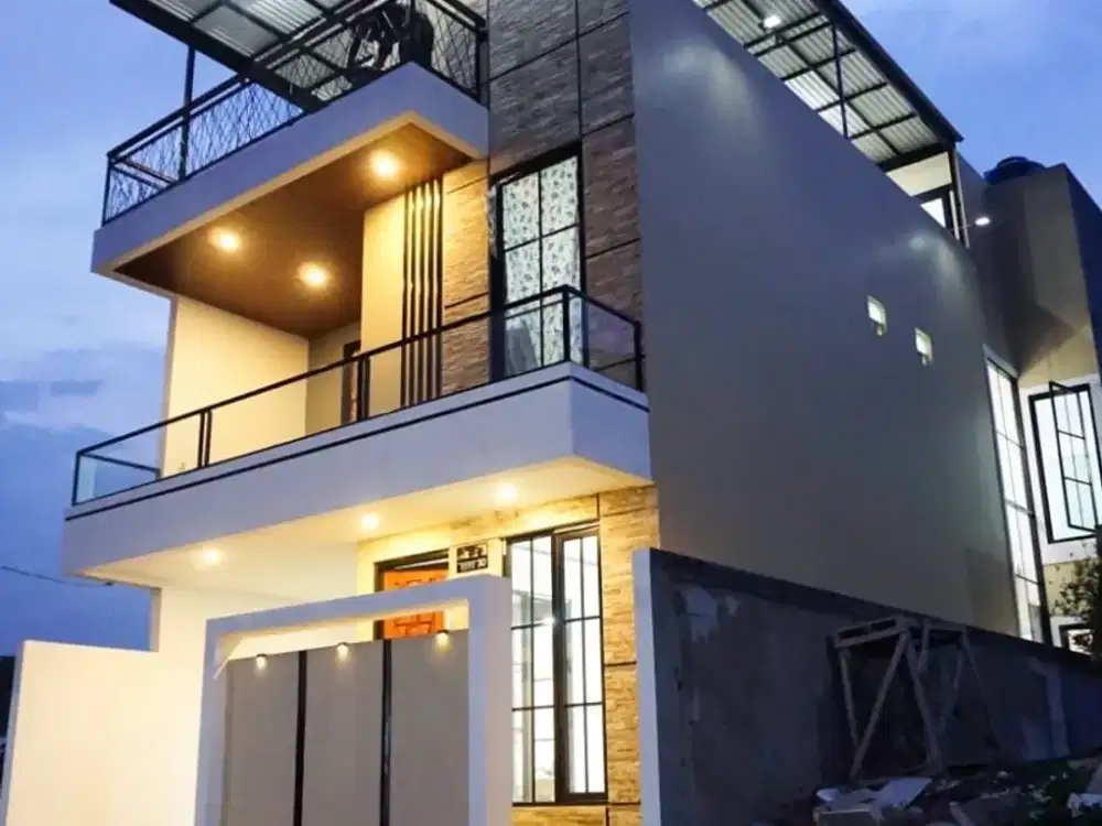 Rumah Modern Minimalis 3 Lantai Furnish Di Ujungberung