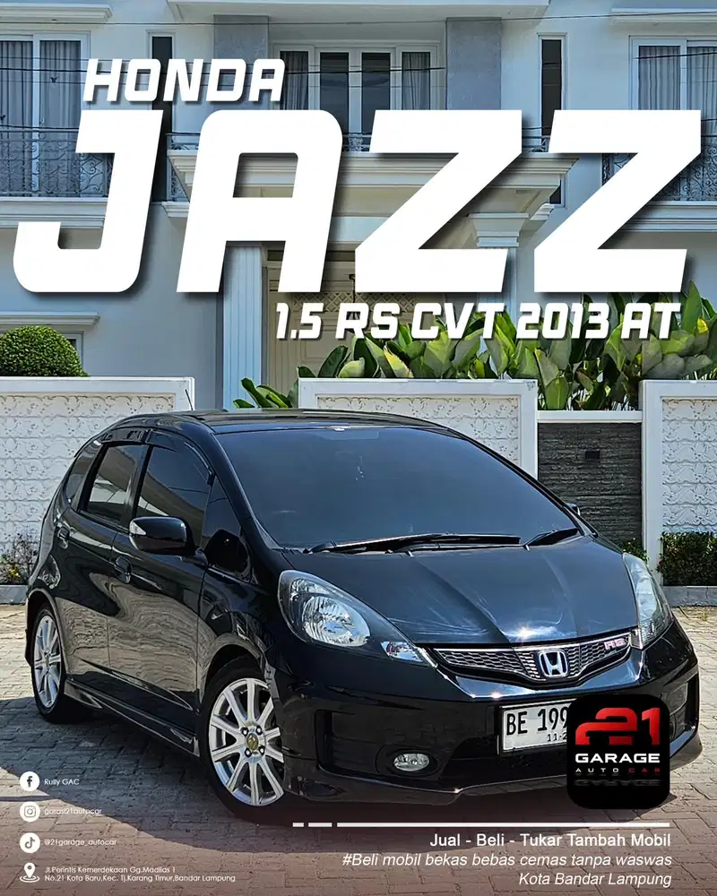 Honda jazz 2013 Rs metik triptonic full istimewa dp ceper yuk buruan