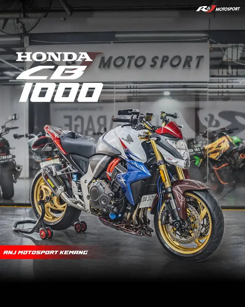 Honda CB1000 CB 1000 Tri Colour Km 20.000an Knalpot Akrapovic