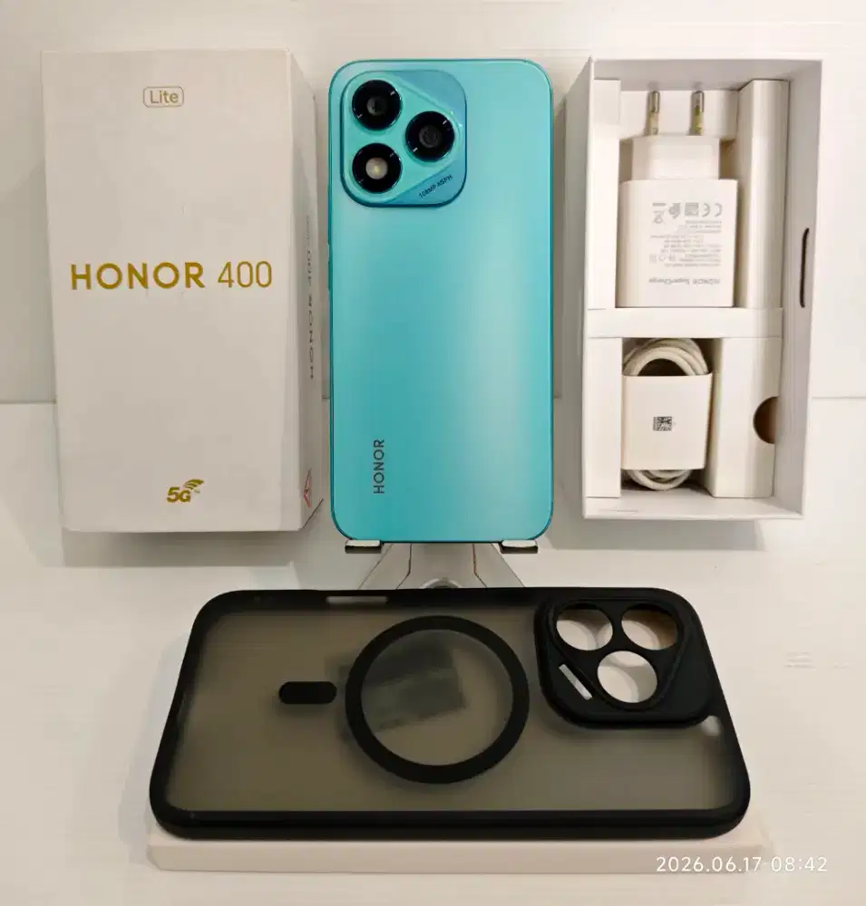 Honor 400 Lite 5G 8/256 Gb Likenew 99% Garansi Resmi Mei 2027 bs TT/BT