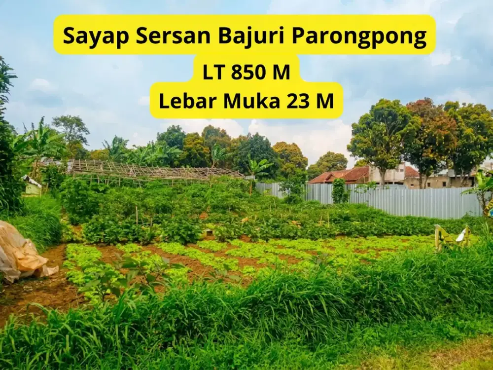 Dijual Tanah Strategis View Lembah, Gunung & Kota Bandung di Sayap Sersan Bajuri Parongpong LT 850 m² | Cocok untuk Villa, Rumah Tinggal & Investasi |