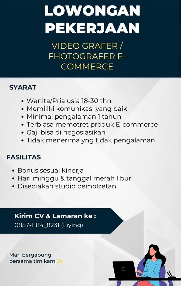 Lowongan kerja foto grafer
