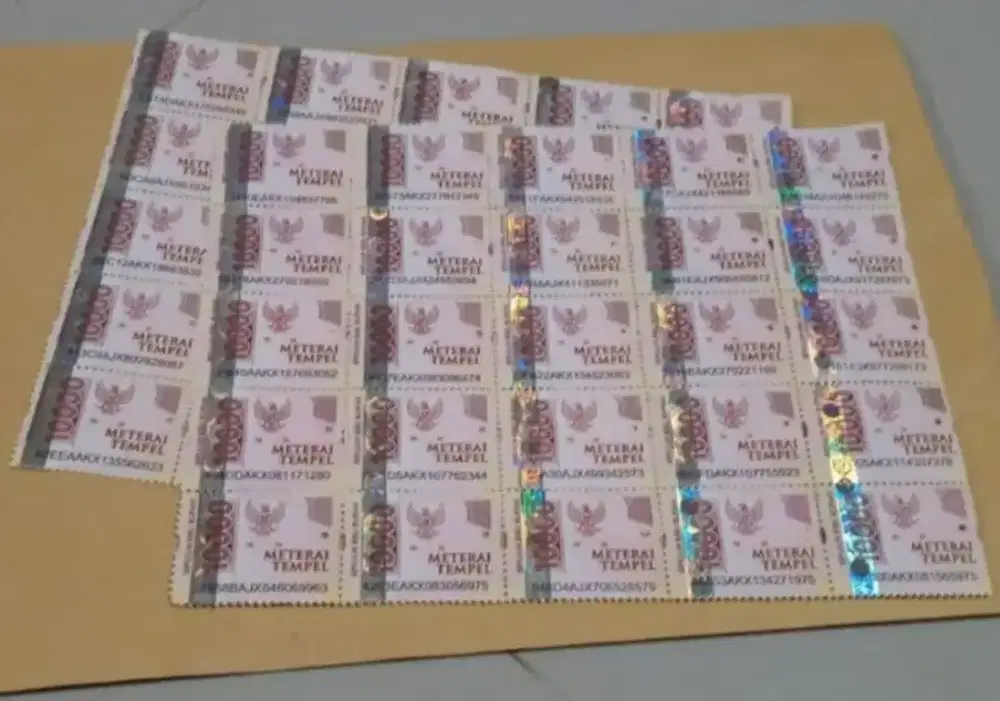 Jual Materai 10k Baru