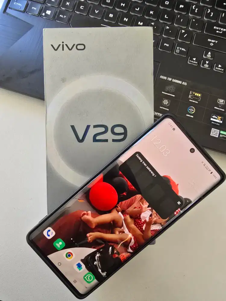 Vivo v29 hitam 12/512 fullset