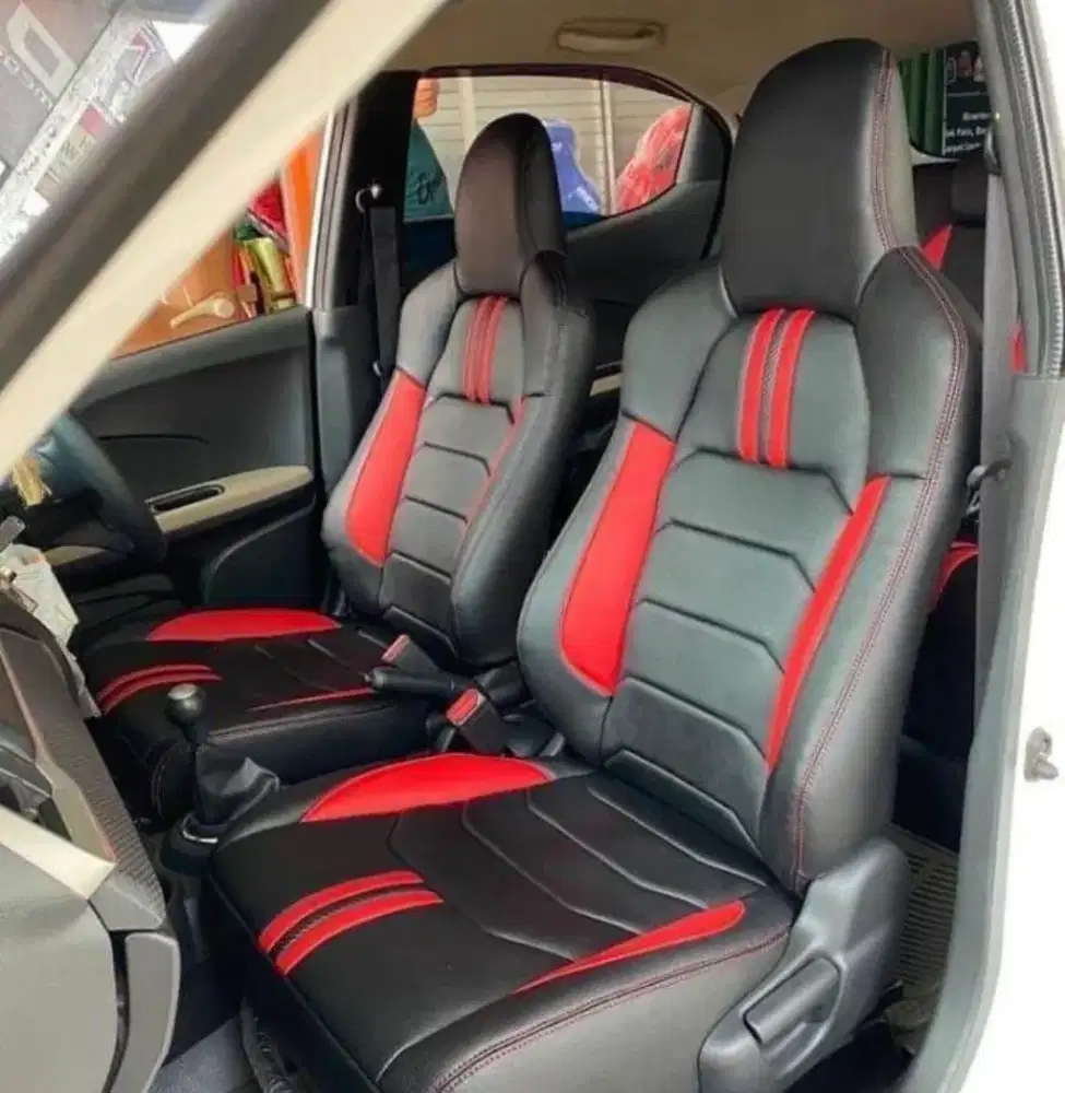 Sarung jok mobil 2 baris agya brio ayla full dua baris