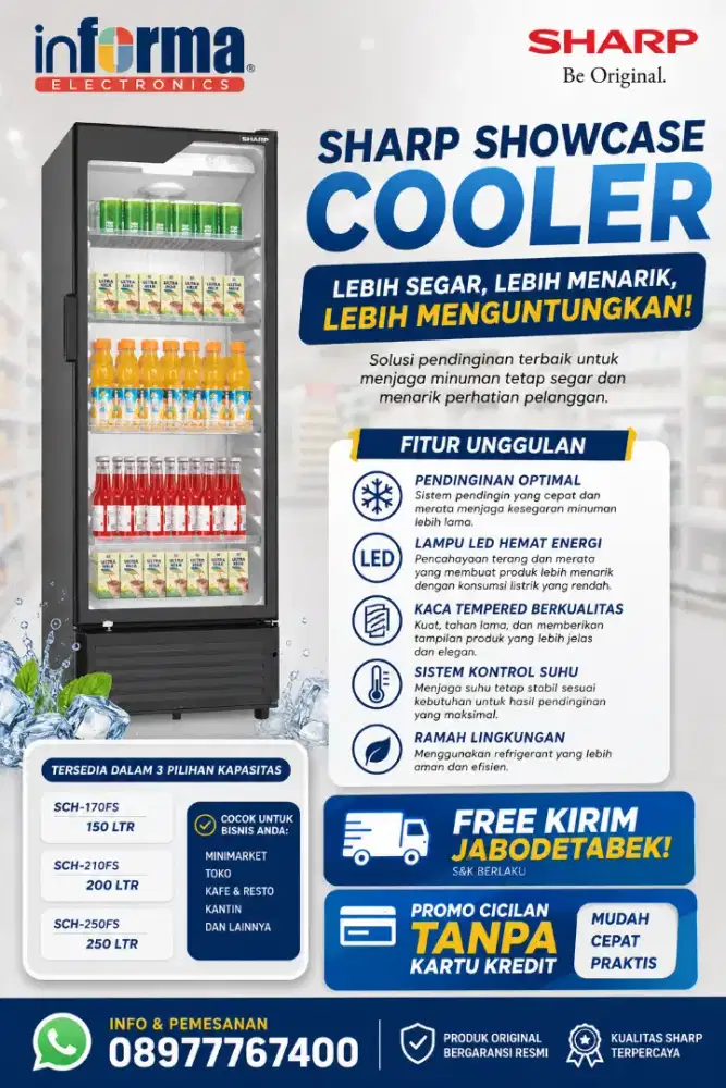 SHARP SHOWCASE COOLER SCH Series