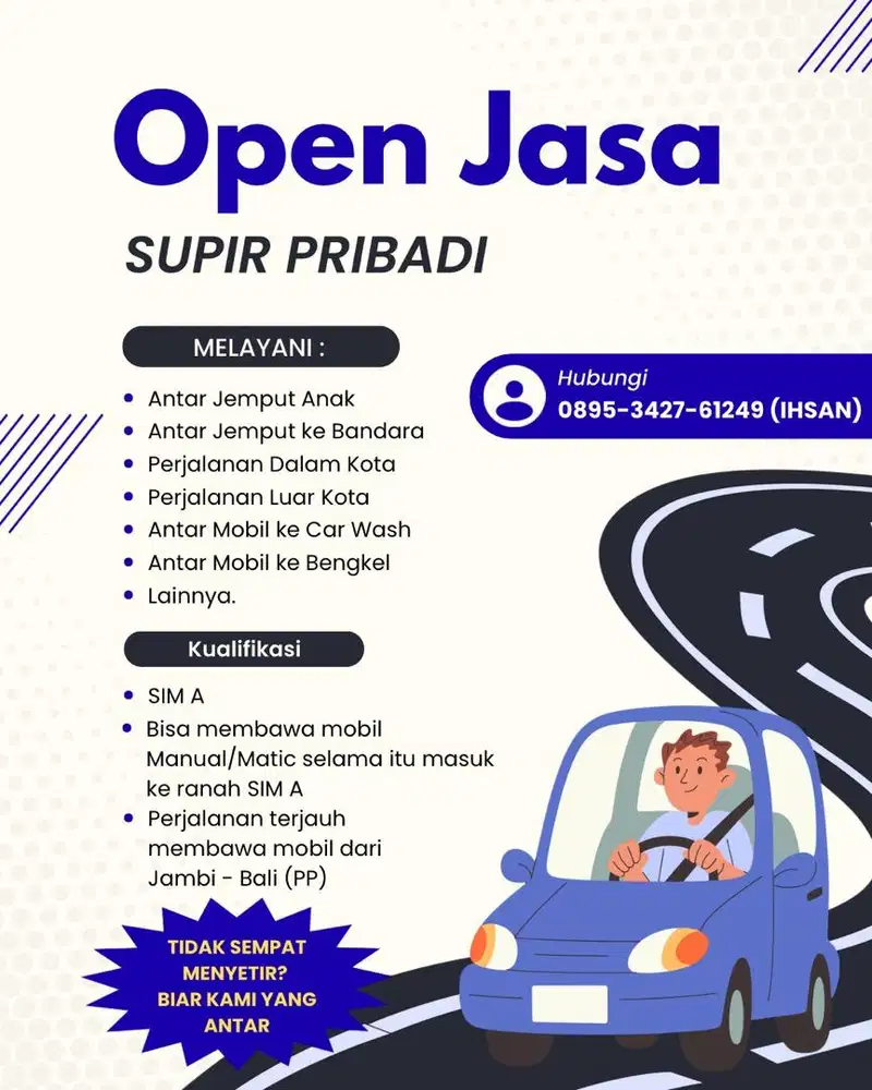 Jasa Supir Pribadi