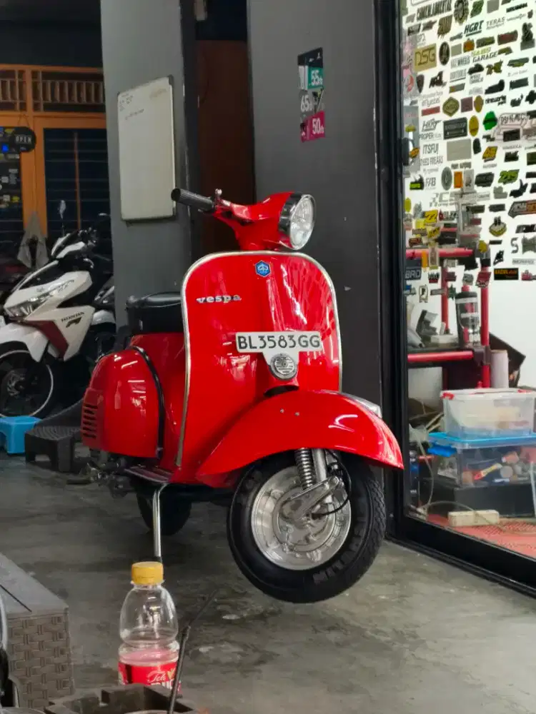 Vespa Sprint Bagol 1976 restorasi kempling