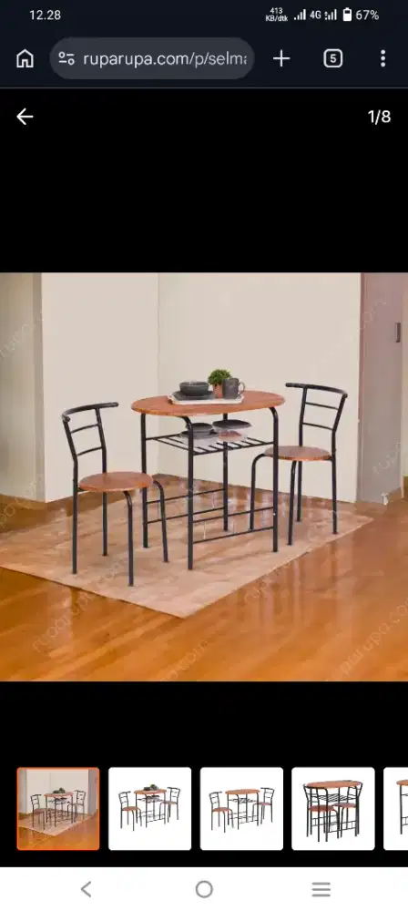 PROMO!! SELMA HANA BREAKFAST TABLE SET