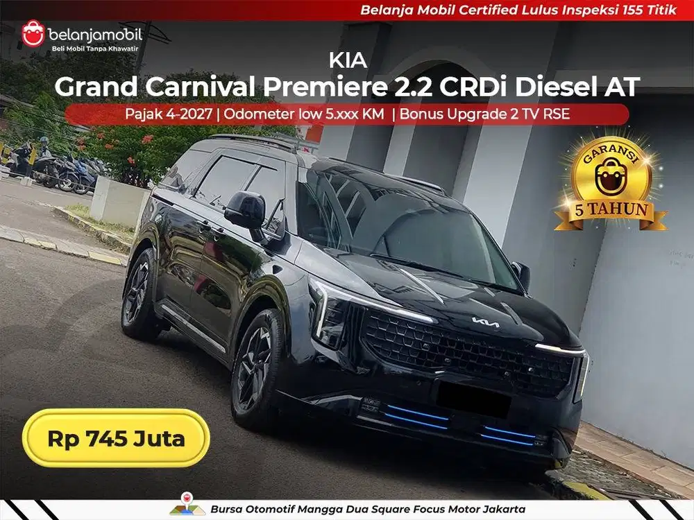 [ LOW KM 5RB ] Kia Carnival Premiere 2.2 Diesel RSE 7 Seat 2025 2026