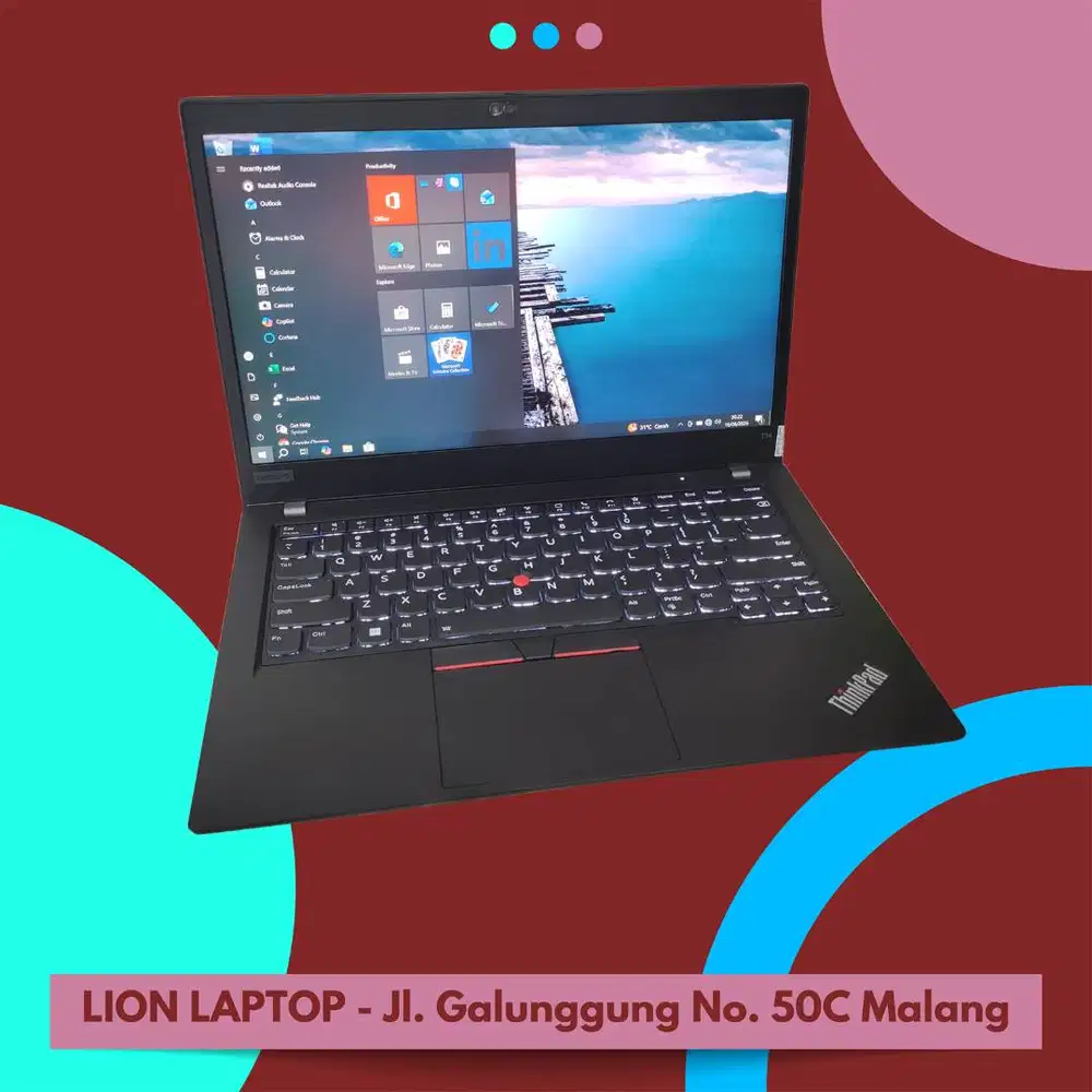 RYZEN 7-4750U (8 CORE) RAM 16GB SSD 256GB Desain/Gaming Lenovo Thinkpa