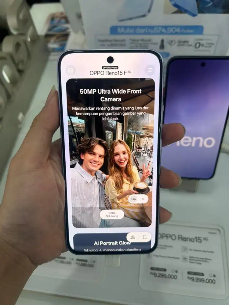 Oppo Reno 15 F 8/128 Promo Cash Cicilan Tanpa DP Cukup KTP