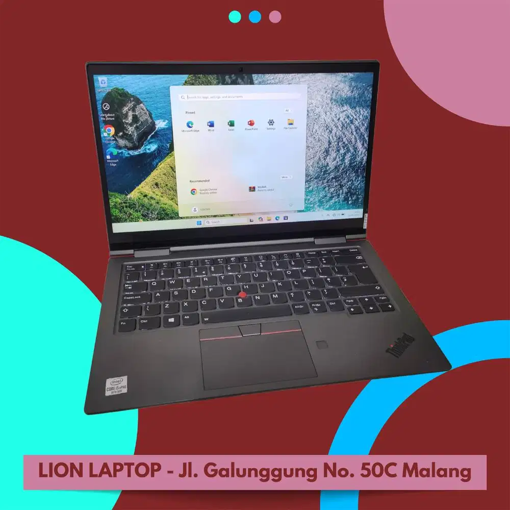 RAM 16GB Core i5 Gen 10 Slim Lenovo Thinkpad X1 Yoga 5th gen [17|06]