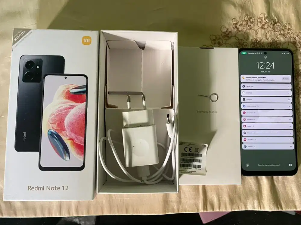 Redmi Note 12 6+6/128 Onyx Gray Fullset