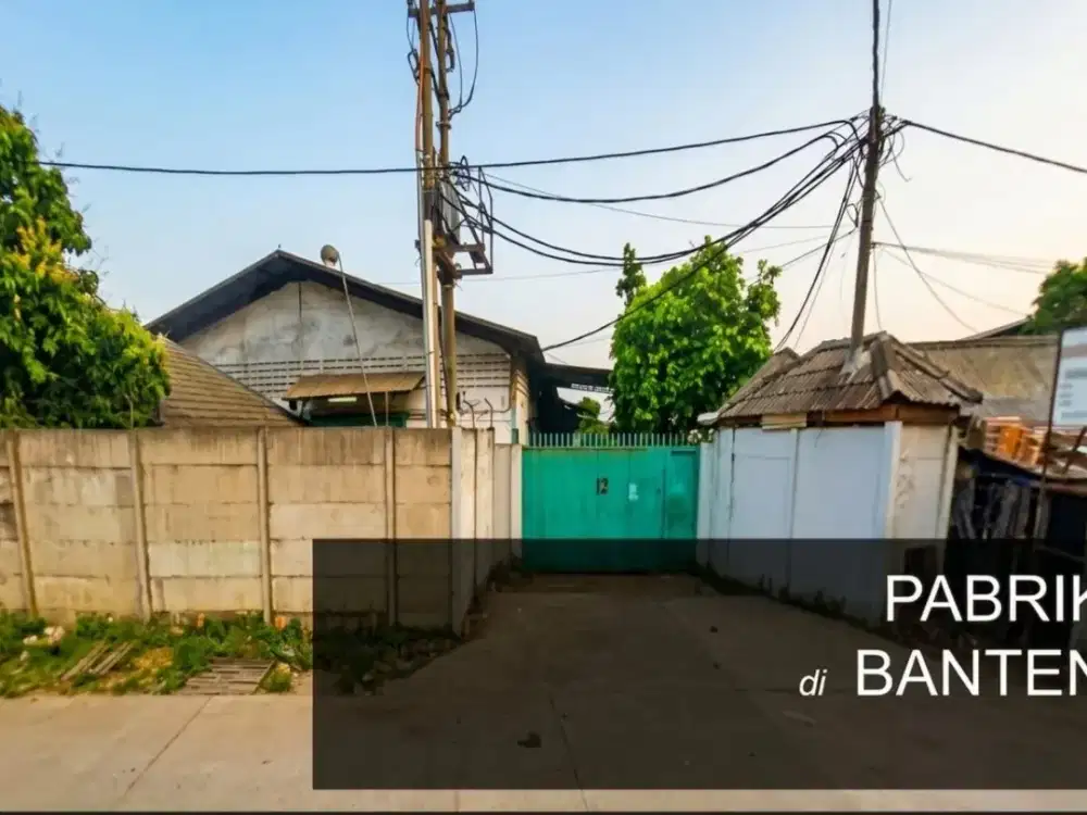 Lelang Murah Pabrik Tekstil Dalam Kawasan Industri Pasar Kemis Tangerang Banten