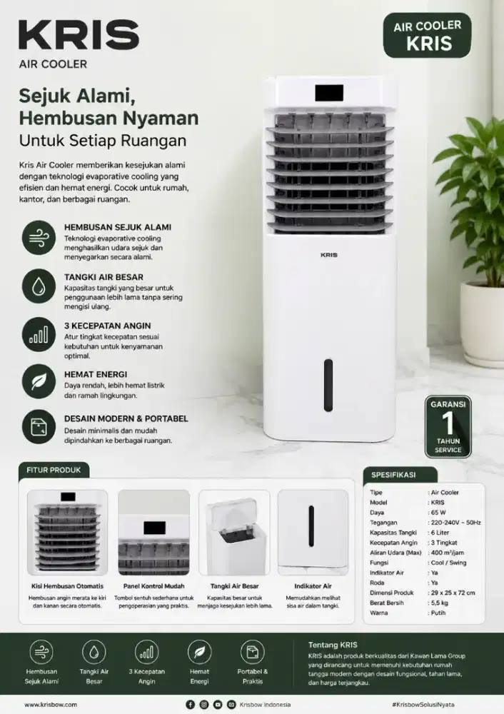 Air Cooler Kris 8 liter