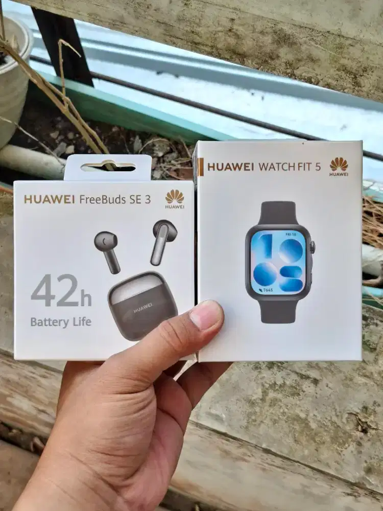 Huawei Watch Fit 5 New Segel + Bonus Huawei FreeBuds SE 3