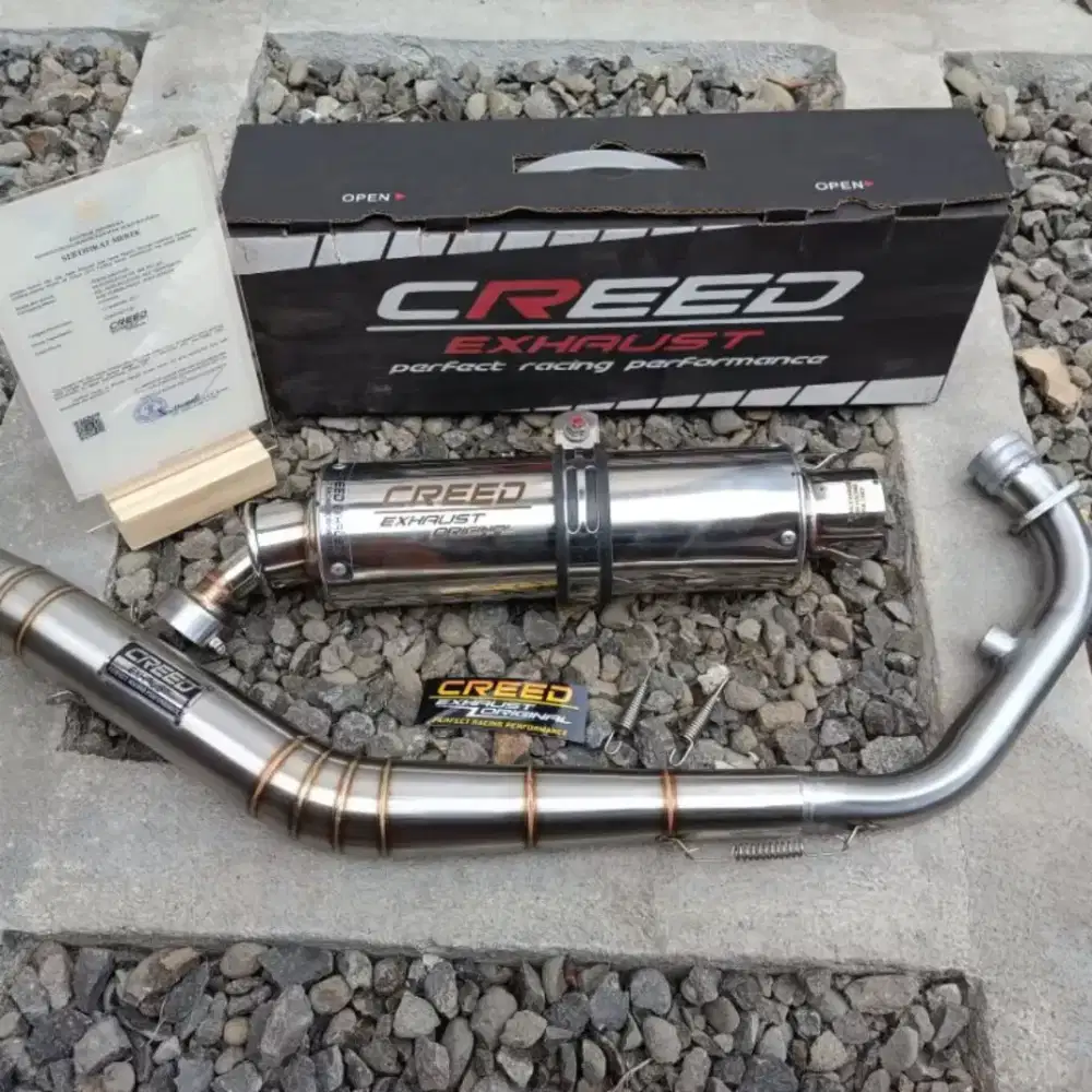 Knalpot Racing Creed Exhaust Satria Fu Karburator PNP Suara Ngebass