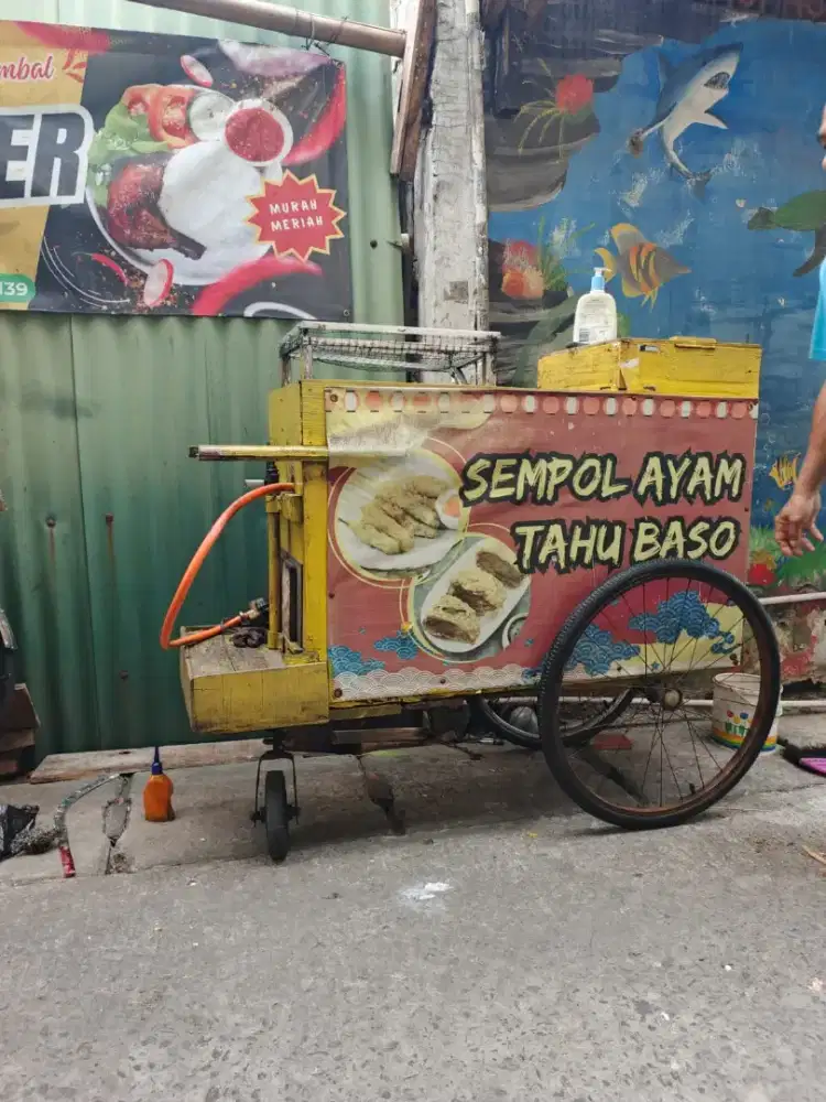 Dijual gerobak sempol ayam