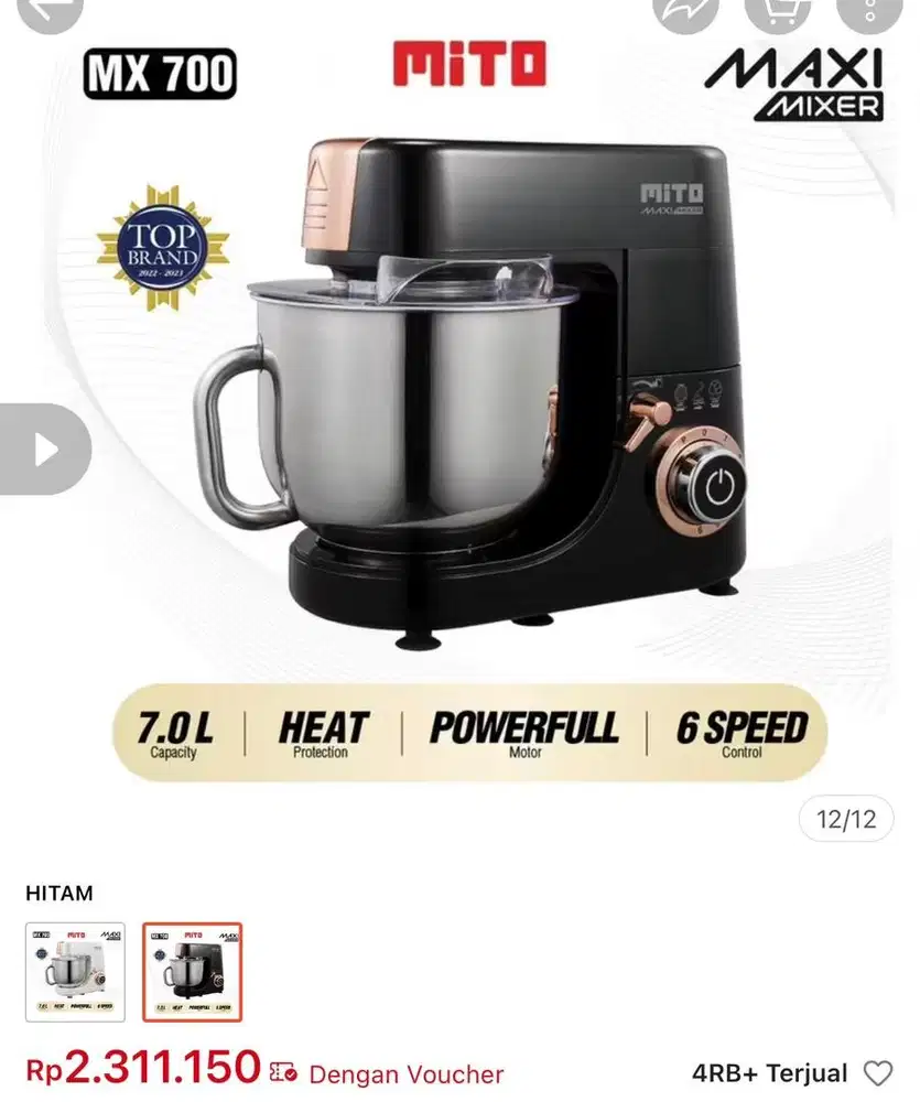 Mixer mito maxi mixer mx 700 jumbo