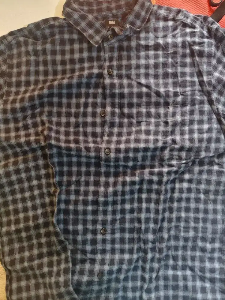 Polo Giordano dan Kemeja Flannel Uniqlo