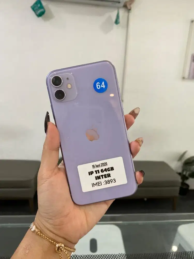 IPHONE 11 64GB PURPLE MULUS NOMINUS TERIMA TT KREDIT SERVICE