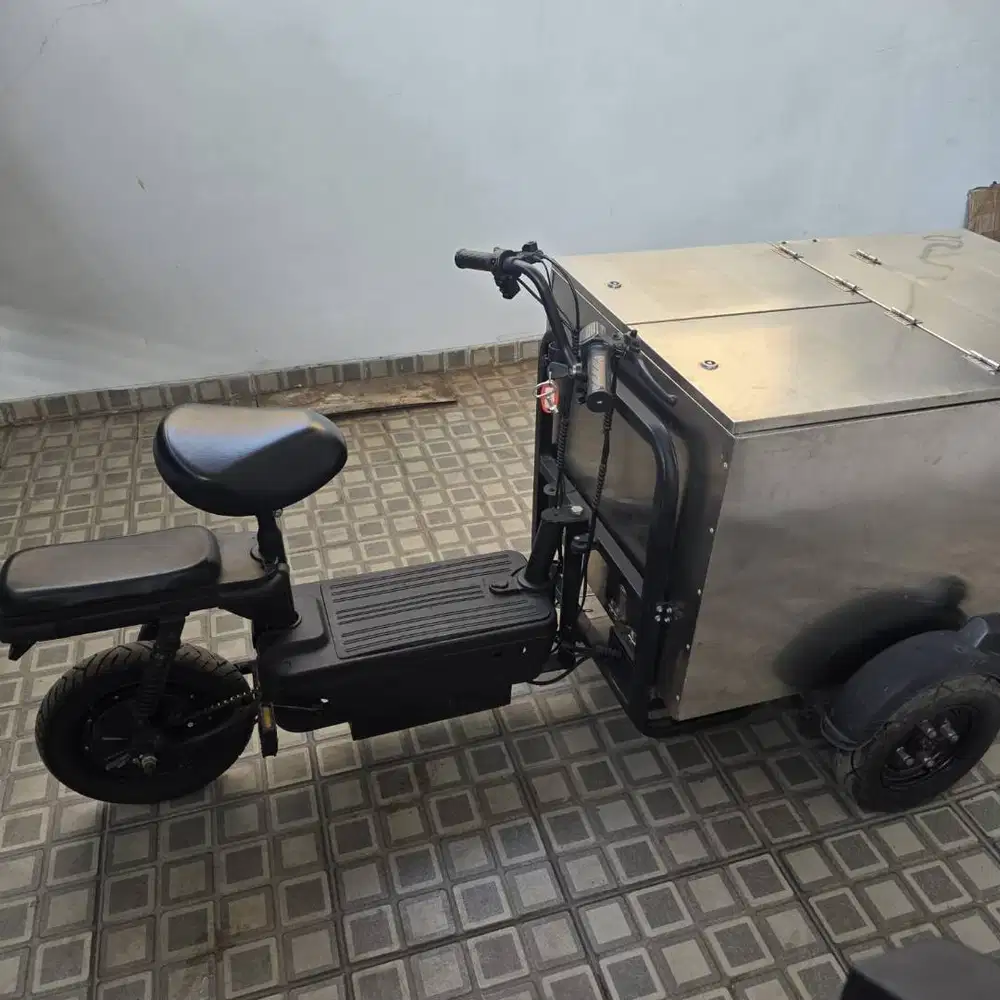 Jual Gerobak Sepeda Listrik Untuk Jualan Minuman/Makanan