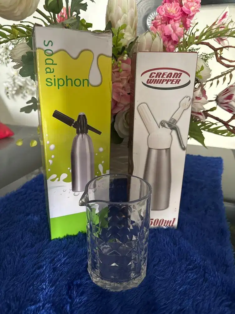 Soda Siphon , Cream Whipper, Mixing Glass