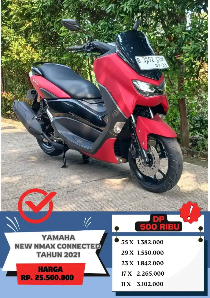 Yamaha New Nmax Connected Tahun 2021 DP 500Ribu