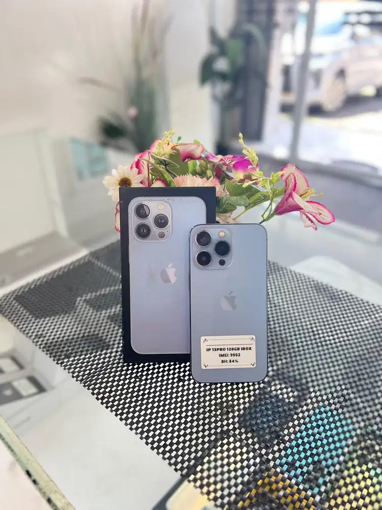 iPhone 13Pro Sierablue 128Gb Ex Ibox Mulus Nominus Fullset Bergaransi