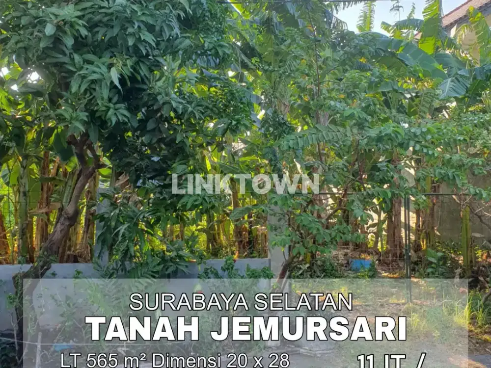 Dijual Tanah Lokasi Strategis Bebas Banjir di Jemursari Surabaya
