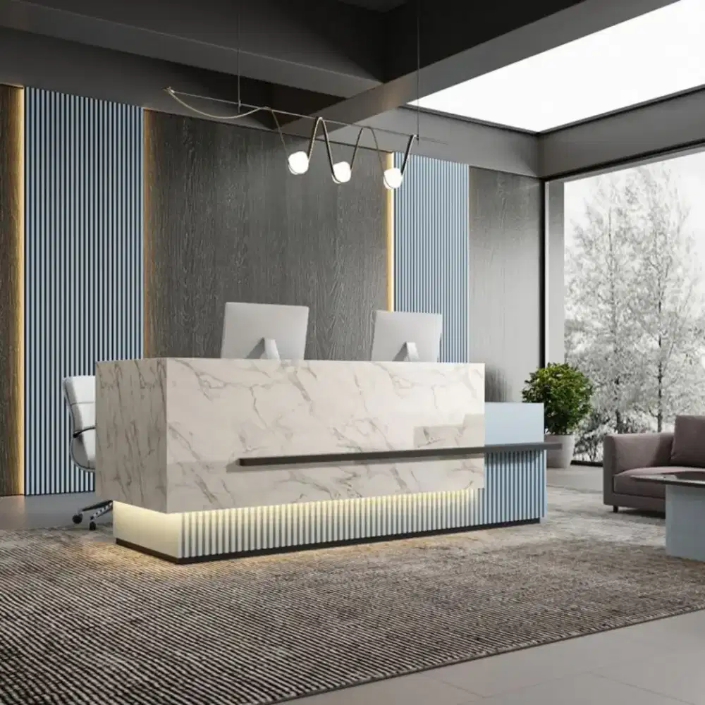 Meja Receptionist Minimalis Meja Showroom Meja Cashier Meja Kasir