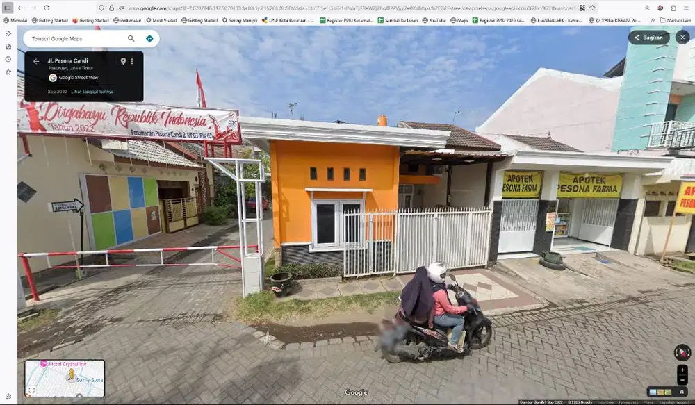 Rumah Hook Jalan Poros  cocok u/ Usaha, Pesona Candi 2 Kota Pasuruan