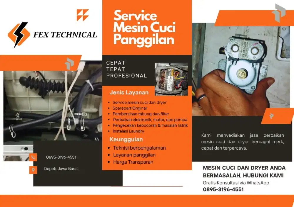 jasa service dryer dan mesin cuci