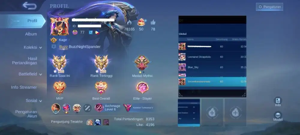 JUAL AKUN MOBILE LEGEND PRIBADI
