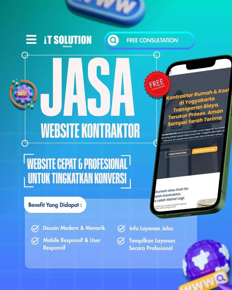 Pembuatan Website Kontraktor Profesional dan Modern