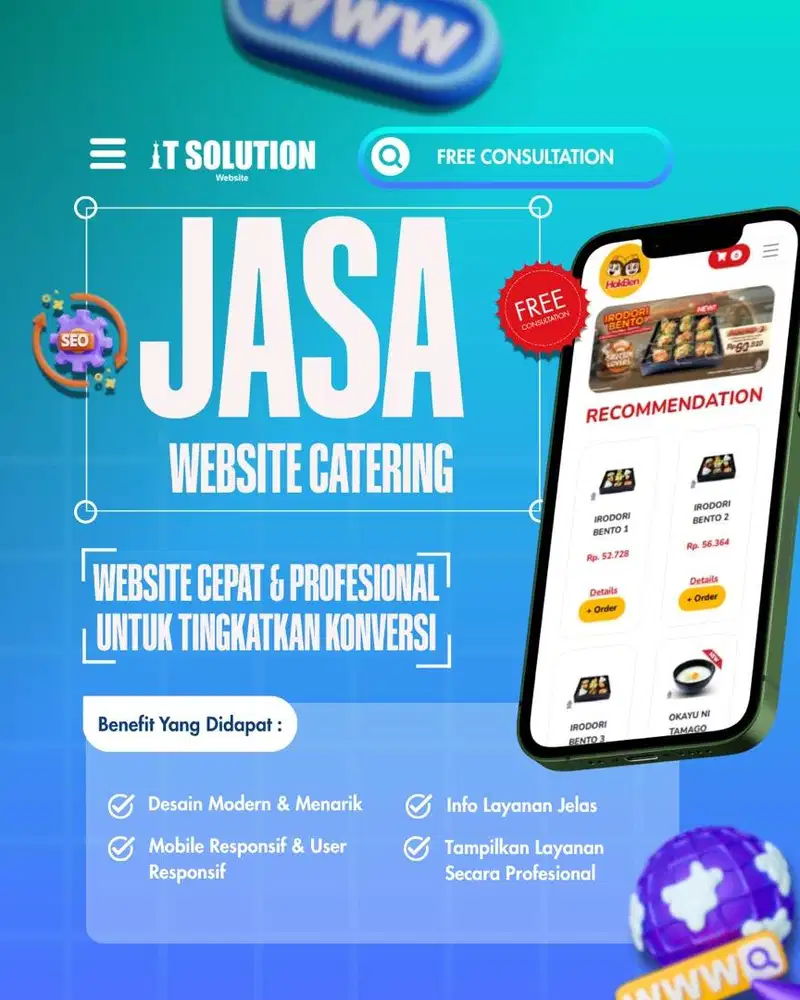 Pembuatan Website Bisnis Catering Profesional dan Bergaransi