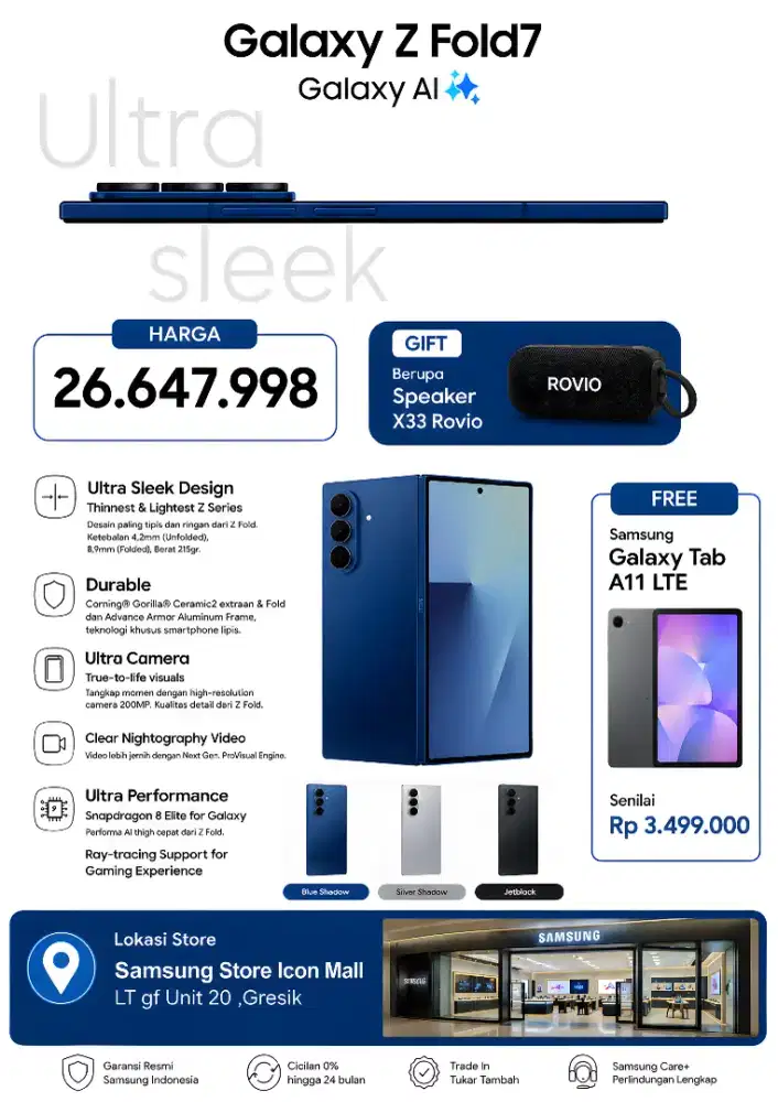 Samsung Galaxy Z fold 7 256gb