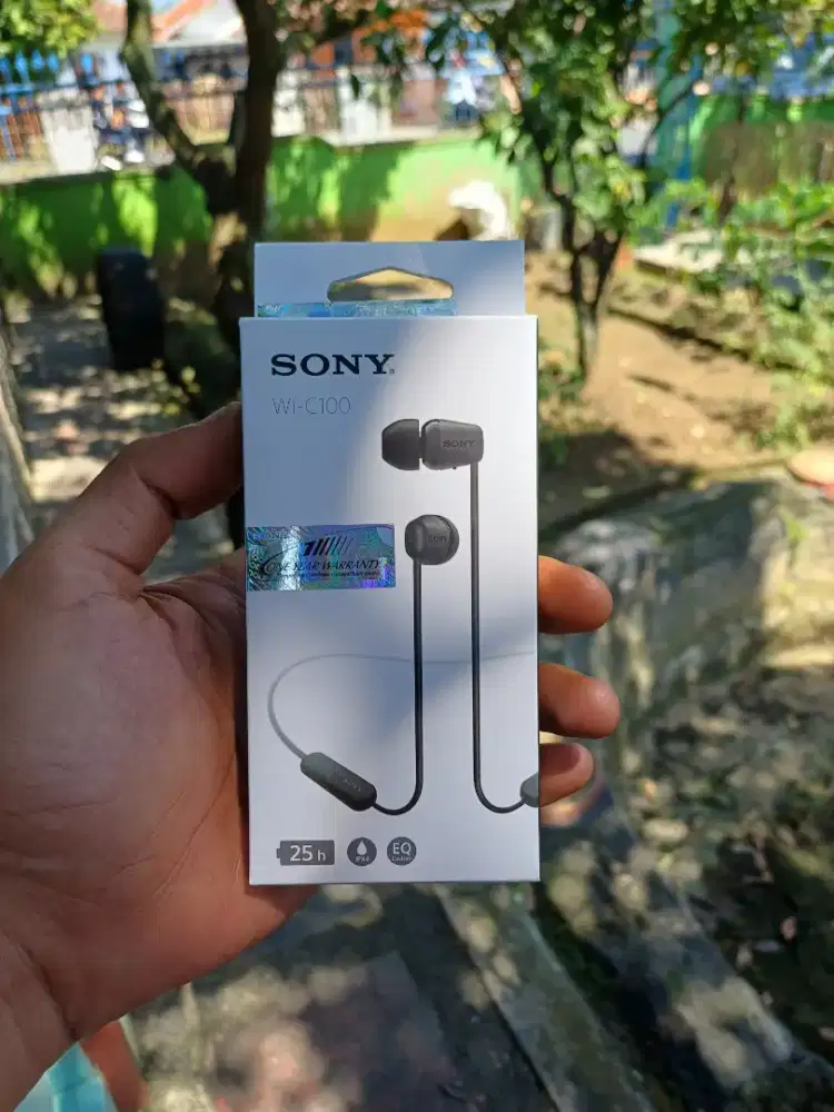 Earphone Wireless Bluetooth SONY WI-C100 Original SONY Indonesia